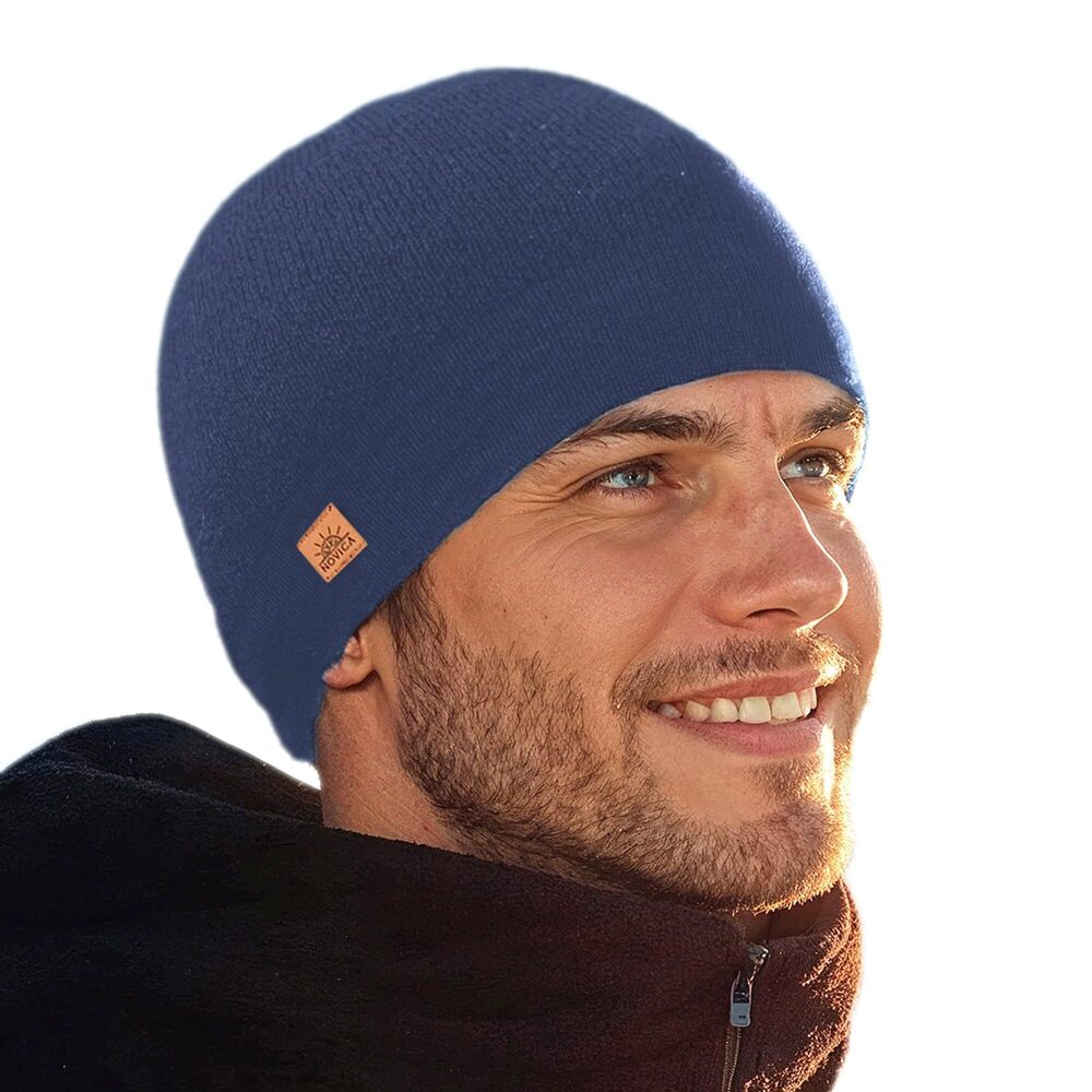 7002 Alpaca Blend Knit hat, 'Indigo Minds'